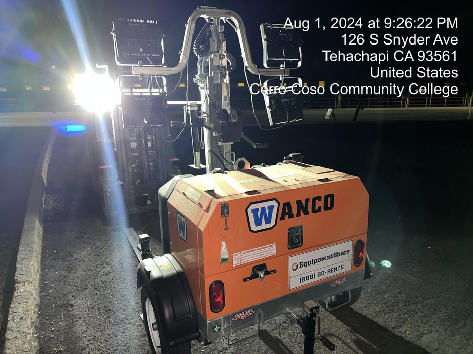 2024 Wanco WLTT-4MM4K Diesel, Deep Sea Controller, Shore Power Plug, Auto Start, (4) 350W LED Floodlights, 4kW Generator, 60 Gal Fuel Tank, 2" Ball, T3