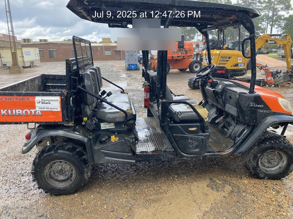 Kubota RTV-X1140W-H Canopy, 4-Seater, Diesel, Windshield Acrylic Clear, Strobe Light, Backup Alarm