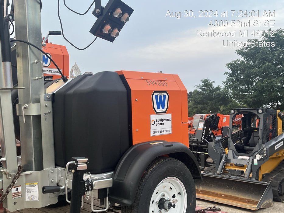 2024 Wanco WLTT-4MM4K Diesel, Deep Sea Controller, Shore Power Plug, Auto Start, (4) 350W LED Floodlights, 4kW Generator, 60 Gal Fuel Tank, 2" Ball, T3