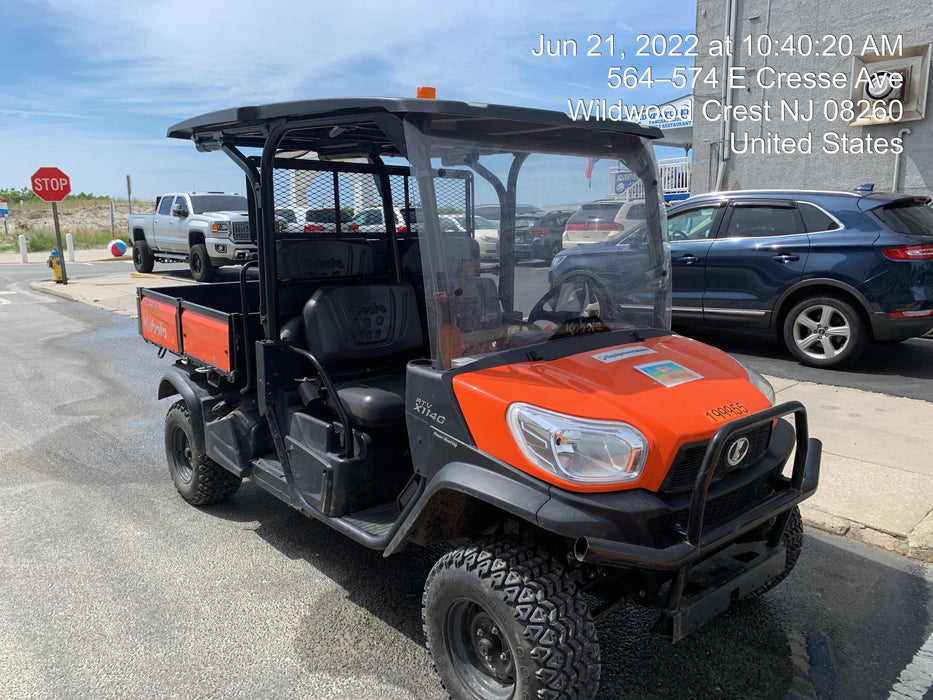 2022 Kubota RTV-X1140W-H Plastic Canopy, Windshield Acrylic Clear, LED Strobe Light, Wire Harness Kit, Back up Alarm