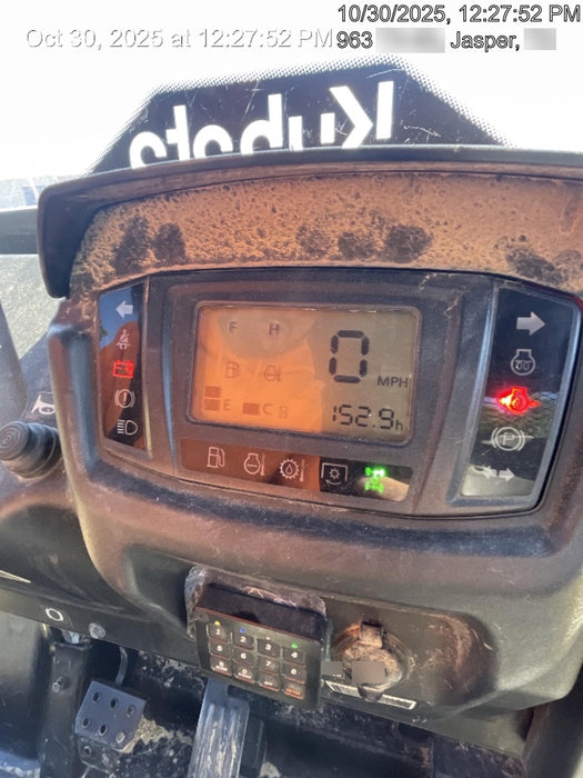 2022 Kubota RTV-X1140W-H Plastic Canopy, Windshield Acrylic Clear, LED Strobe Light, Wire Harness Kit, Back up Alarm