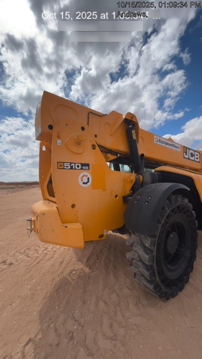 2020 JCB 510-56 Cab/Heat/Air, Solid Tires, Work Lights, Beacon, Aux Hydraulics, Back up Alarm, Lifting Eye, ES Decals