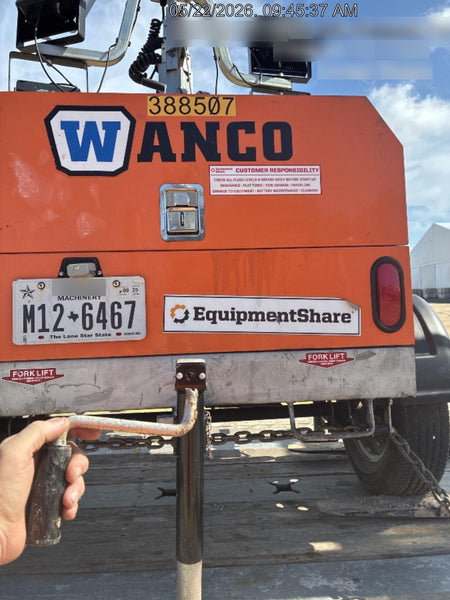 2024 Wanco WLTT-4MM4K Diesel, Deep Sea Controller, Shore Power Plug, Auto Start, (4) 350W LED Floodlights, 4kW Generator, 60 Gal Fuel Tank, 2" Ball, T3