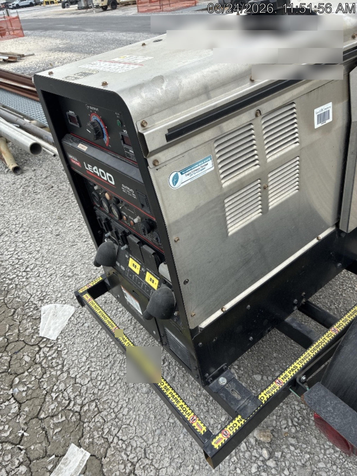 2024 Lincoln Electric LE400 Kubota V1505, Trlr, Cable Rack, Light Kit, ES Decals, T3
