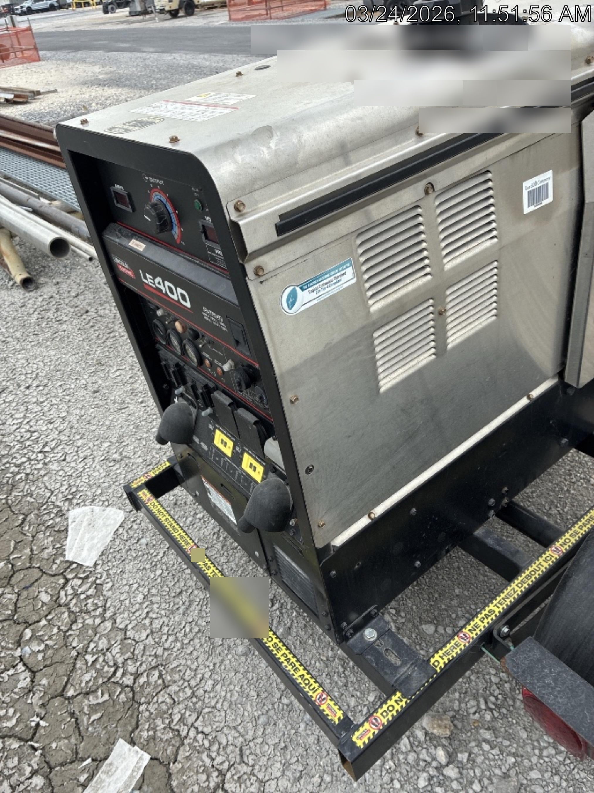 2024 Lincoln Electric LE400 Kubota V1505, Trlr, Cable Rack, Light Kit, ES Decals, T3