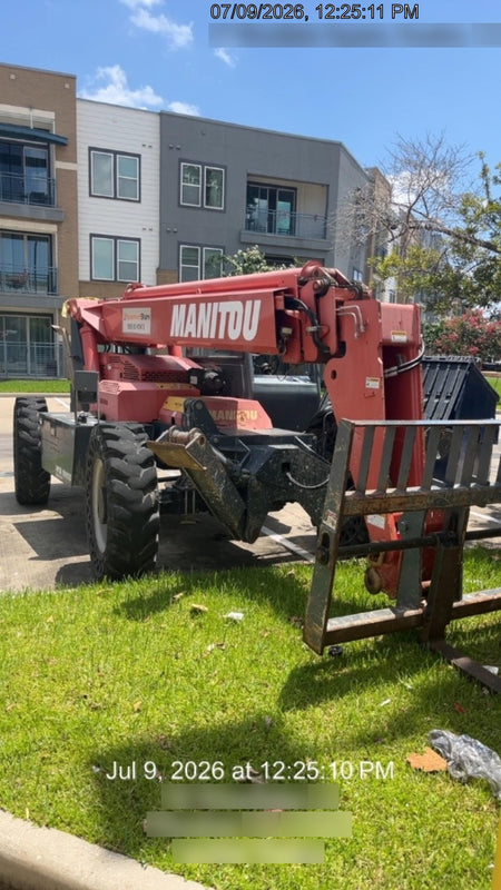 2018 Manitou MTA10055 Manitou MTA 10055 w/Open ROPS, Work Lights/Strobe, Aux Hyd, Solid Tires, Lift Hook, 66" Carriage, 60" Forks