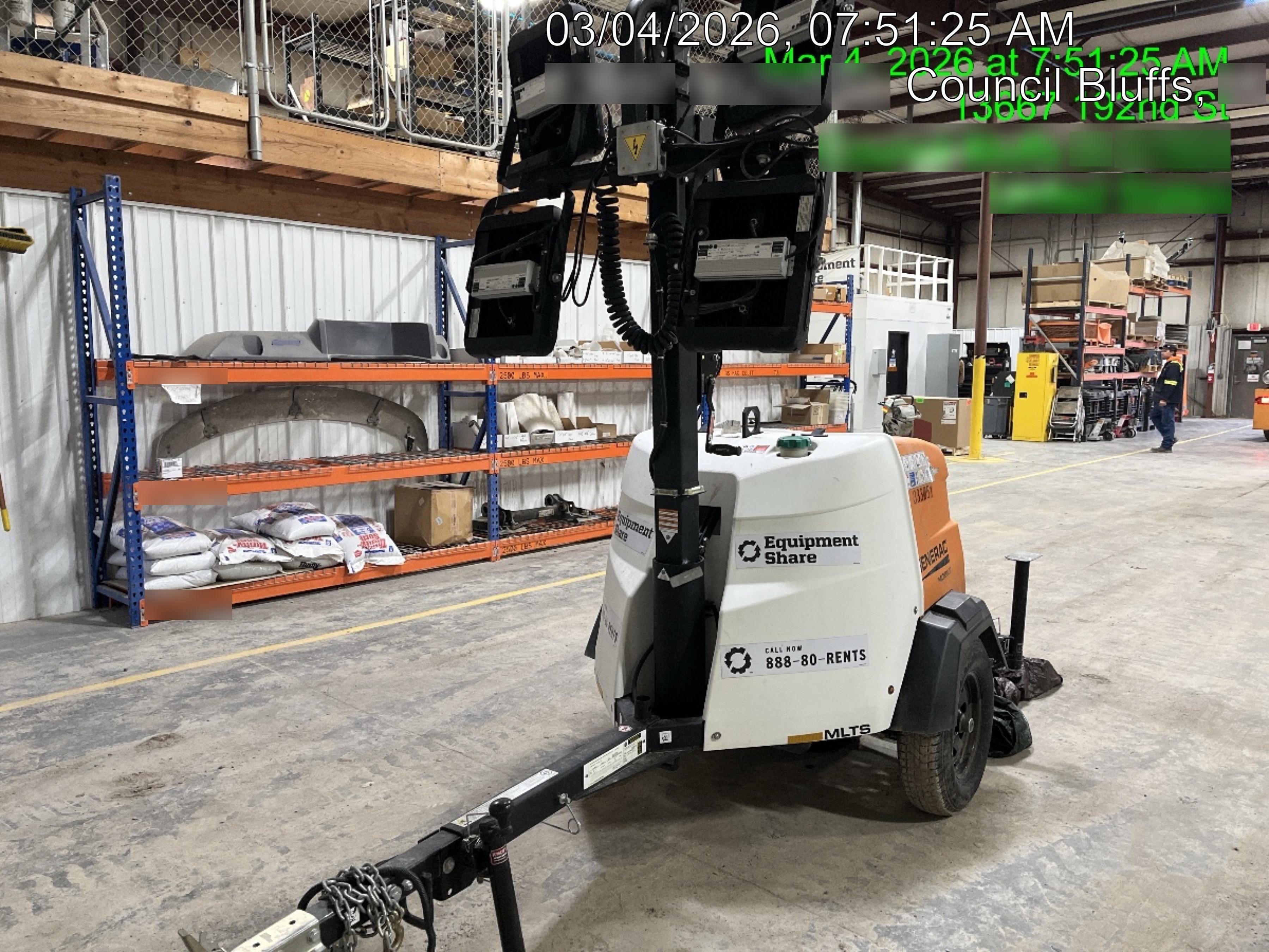 2023 Generac MLT2 Diesel, Flex Switch 120V Input, Powerzone Controller, (4) 320W LED Lights, 4kW Generator, 39.9 Gal Fuel Tank, 2" Ball, T3