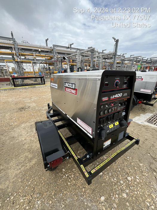 2024 Lincoln Electric LE400 Kubota V1505, Trlr, Cable Rack, Light Kit, ES Decals, T3