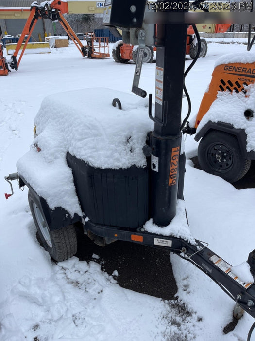 2021 Allmand NLV3GR (4) LED Light Fixture 350W, 23' Vertical Mast, 3kW Prime, Towable, Deep Sea L401, Leveling Jacks, Yanmar T4F 5.8hp