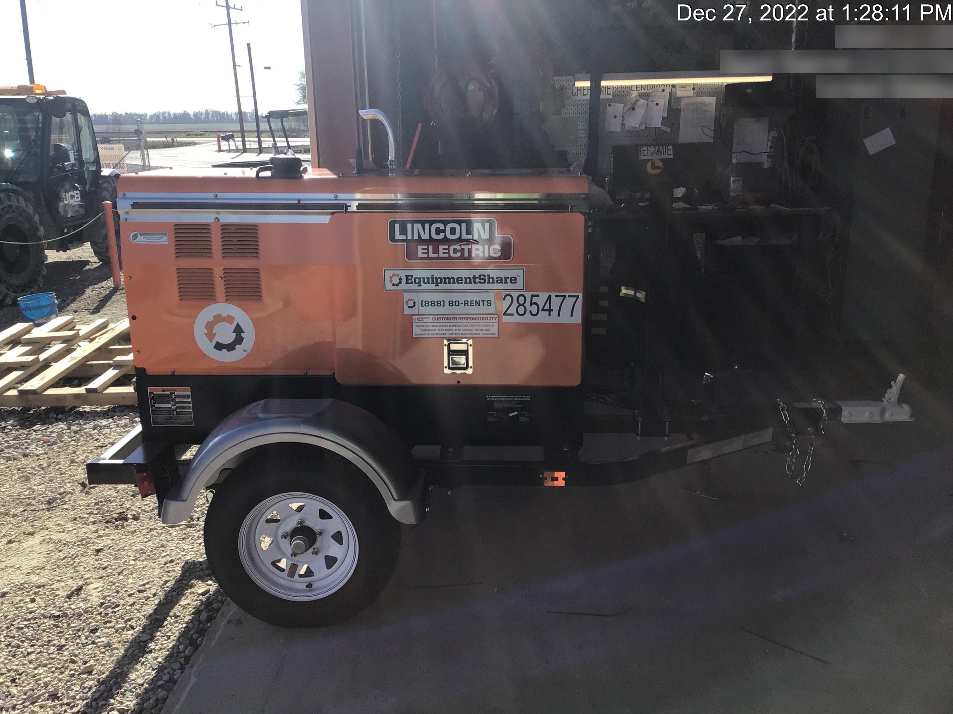2022 Lincoln Electric LE400 Kubota V1505, Trlr, Cable Rack, Light Kit, ES Decals, T3