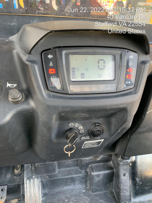 2020 Kubota RTV-X1140W-H Plastic Canopy, Windshield Acrylic Clear, LED Strobe Light, Wire Harness Kit, Back up Alarm