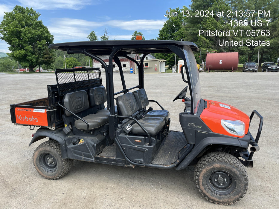 2021 Kubota RTV-X1140W-H Plastic Canopy, Windshield Acrylic Clear, LED Strobe Light, Wire Harness Kit, Back up Alarm