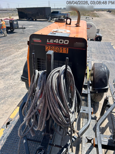 2022 Lincoln Electric LE400 Kubota V1505, Trlr, Cable Rack, Light Kit, ES Decals, T3