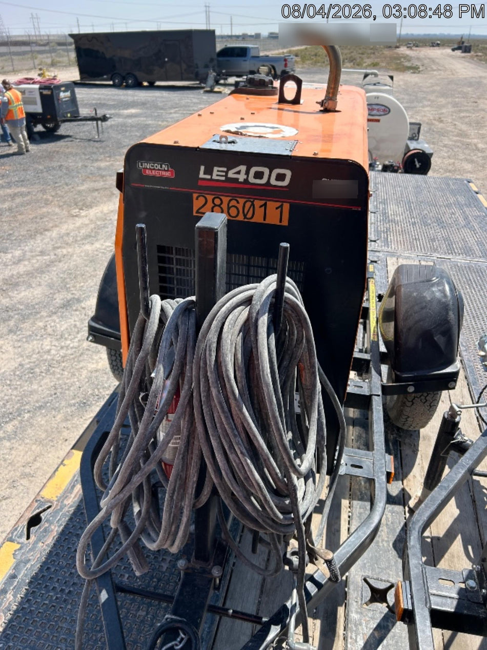 2022 Lincoln Electric LE400 Kubota V1505, Trlr, Cable Rack, Light Kit, ES Decals, T3