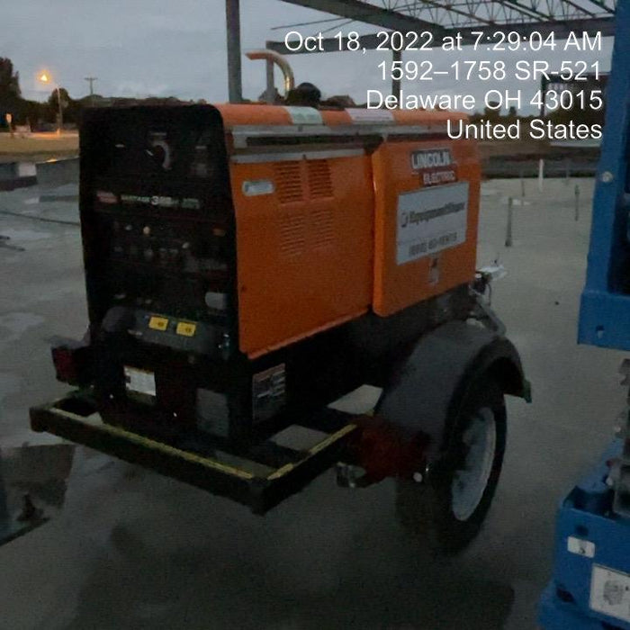 2021 Lincoln Electric Vantage 322 Vantage 322 Ready Pak 3 w/ Decals, ORANGE (includes trailer, cable rack, fender light kit) NO Telematics