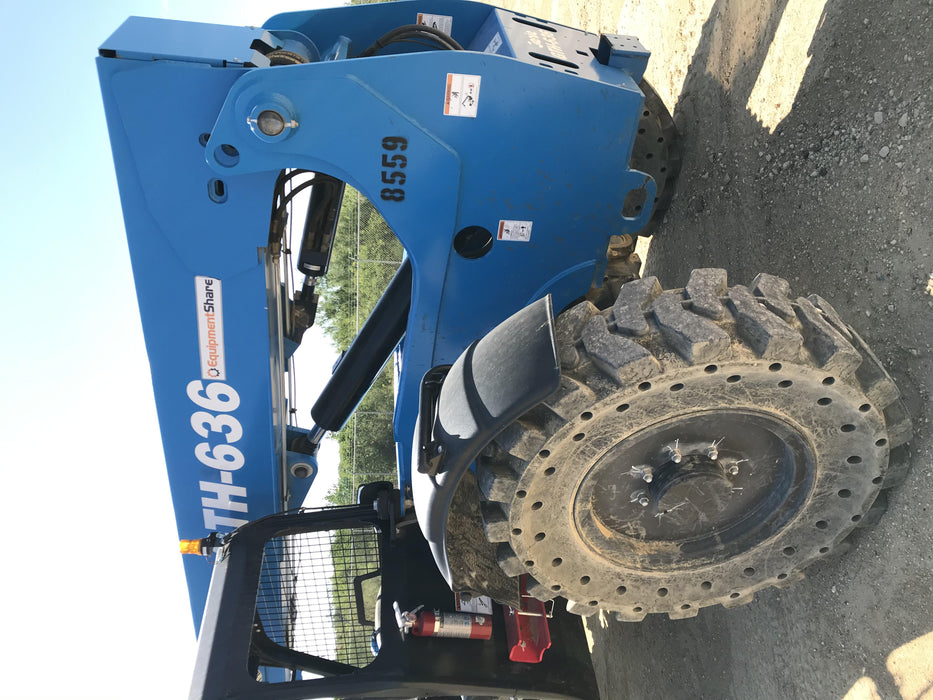 2018 Genie GTH-636 Genie GTH-636 w/Open ROPS, Solid Tires, Work Light/Beacon, 48" Carriage and Forks
