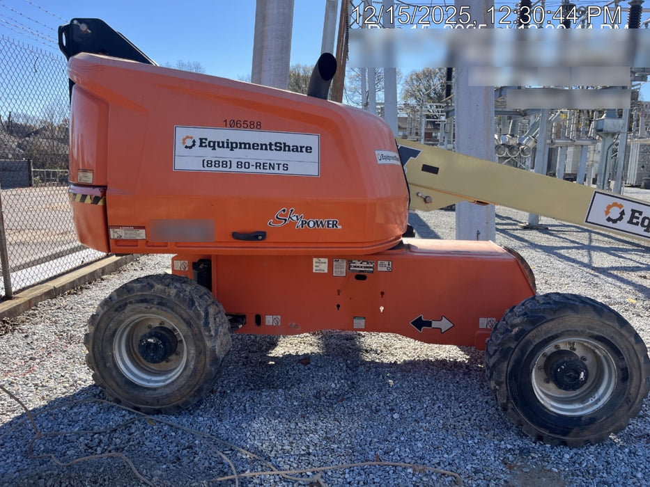 2020 JLG 400S Deutz Diesel, 4wd, FF Tires, Inward Self Closing Gate, Tool Tray, Beacon, 7.5kW Generator