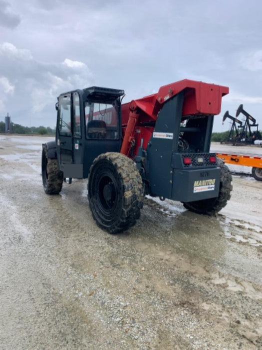 2018 Manitou 12042 Manitou MTA 12042 w/Cab/Heat/AC, Work Lights/Strobe, Aux Hyd, Solid Tires, Lift Hook, 66" Carriage, 72" Forks