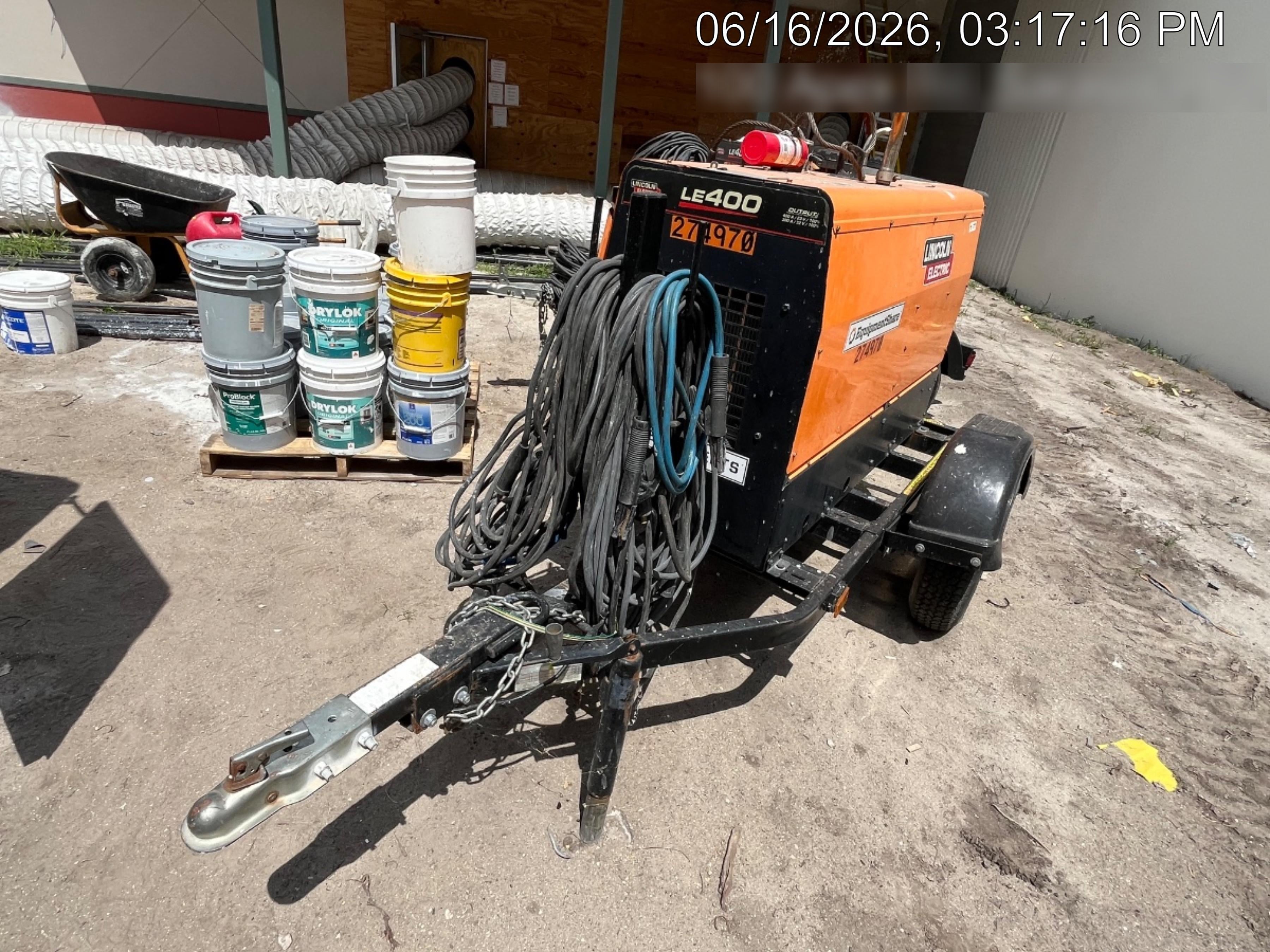2022 Lincoln Electric LE400 Kubota V1505, Trlr, Cable Rack, Light Kit, ES Decals, T3