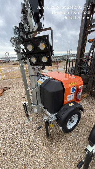 2024 Wanco WLTT-4MM4K Diesel, Deep Sea Controller, Shore Power Plug, Auto Start, (4) 350W LED Floodlights, 4kW Generator, 60 Gal Fuel Tank, 2" Ball, T3