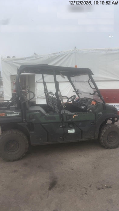 2019 Kawasaki Mule PRO-DXT Standard Options, Backup Alarm, Beacon, Plastic Hard Top, Poly Windshield, Horn Kit