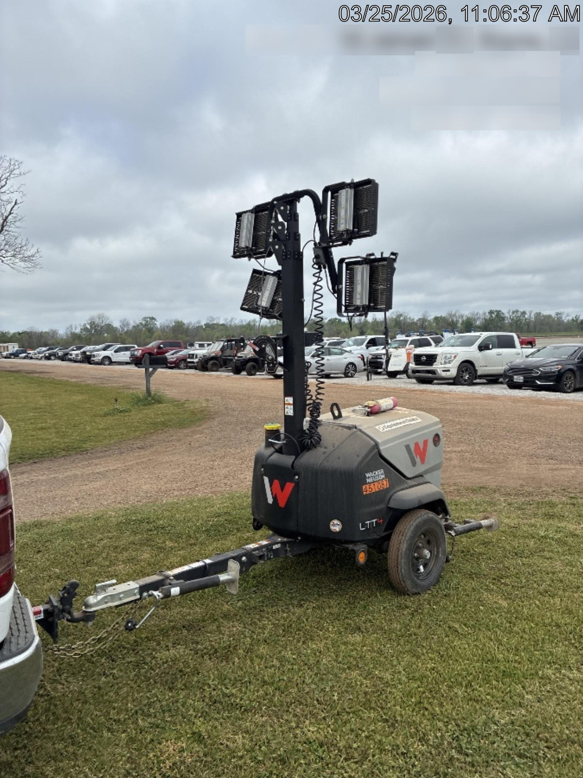 2024 Wacker Neuson LTT4 Diesel, Kohler KDW702, Deep Sea Controller, Auto Start, LED 320W, Bypass Outlet, T3