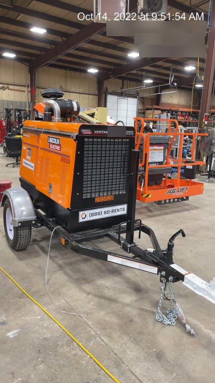 2022 Lincoln Electric Vantage 549X Crosslink Technology, Trailer Mounted, ES Decals, T3