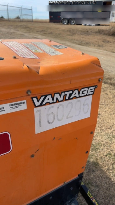 2021 Lincoln Electric Vantage 322 Vantage 322 Ready Pak 3 w/ Decals, ORANGE (includes trailer, cable rack, fender light kit) NO Telematics