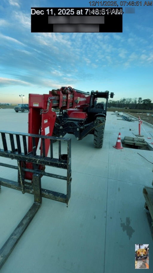 2020 Manitou MTA10055 Canopy, 120 HP, Solid Tires, Work Lights, Lift Hook, Auxiliary Hydraulics w/66" Carriage and 60" Forks