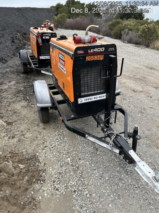 2022 Lincoln Electric LE400 Kubota V1505, Trlr, Cable Rack, Light Kit, ES Decals, T3