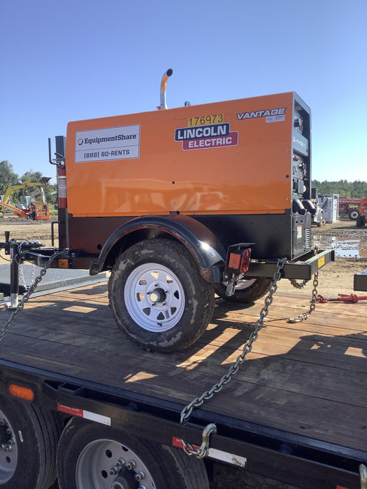 2021 Lincoln Electric Vantage 322 Vantage 322 Ready Pak 3 w/ Decals, ORANGE (includes trailer, cable rack, fender light kit) NO Telematics