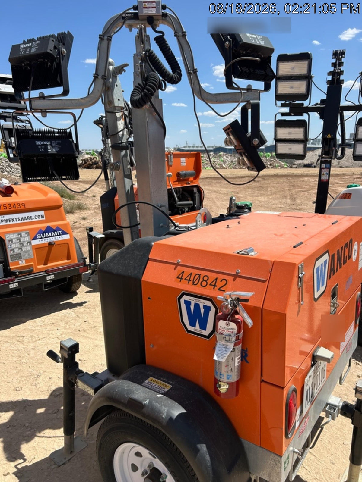 2024 Wanco WLTT-4MM4K Diesel, Deep Sea Controller, Shore Power Plug, Auto Start, (4) 350W LED Floodlights, 4kW Generator, 60 Gal Fuel Tank, 2" Ball, T3