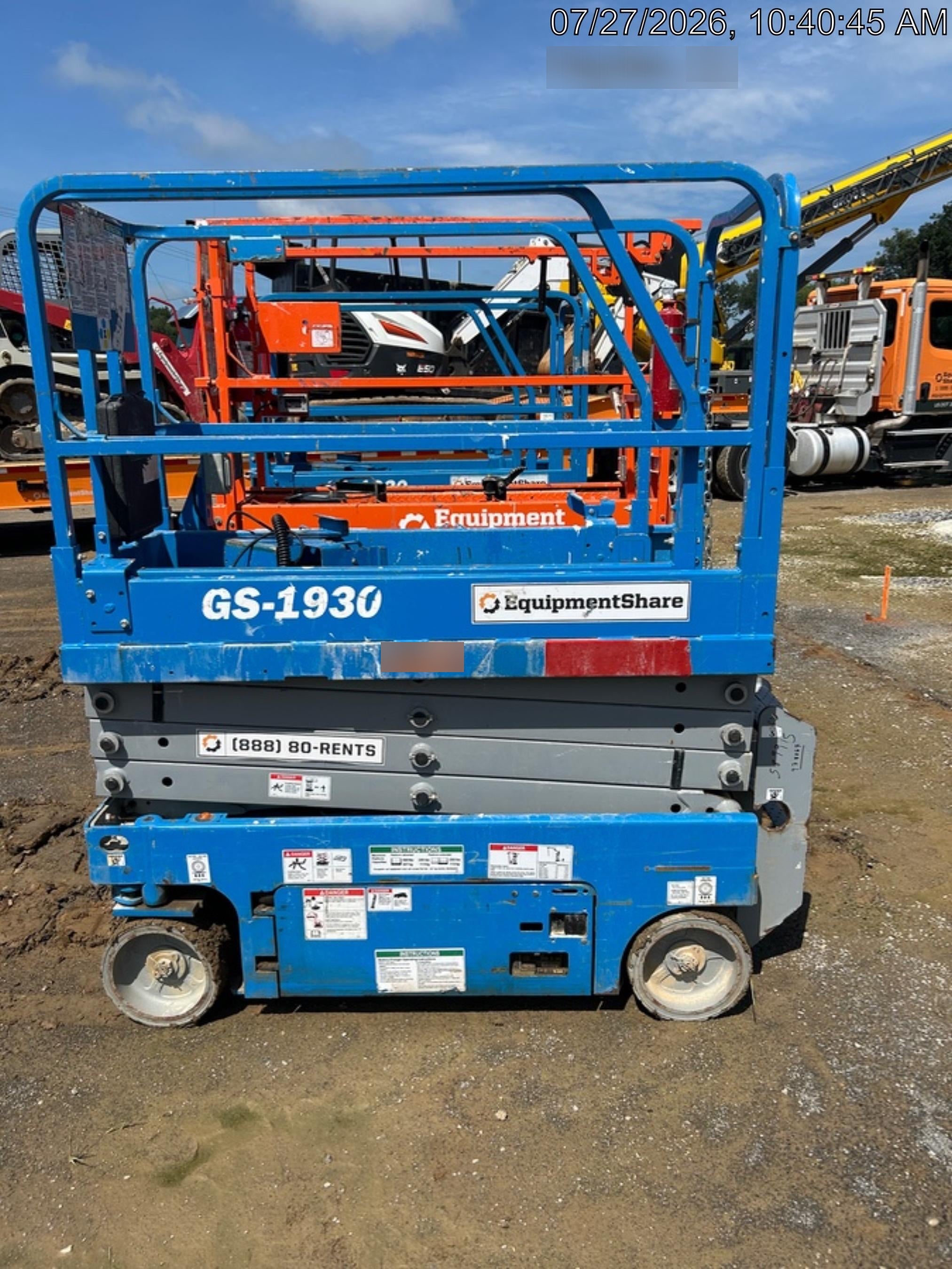 2020 Genie GS-1930 Fixed rails with chain entry gate - Pre A92.20