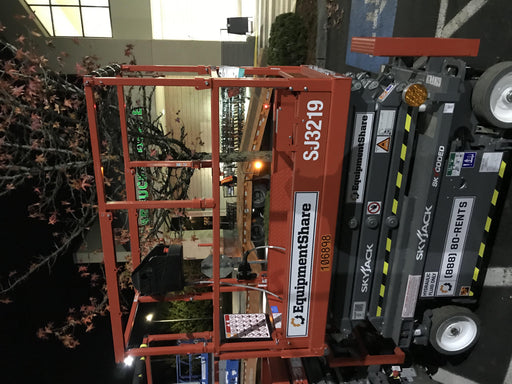 2020 Skyjack SJIII-3219 High Rail, Solid NM Tires, Half height spring hinged entry gate, Dual Beacons, 800W Inverter