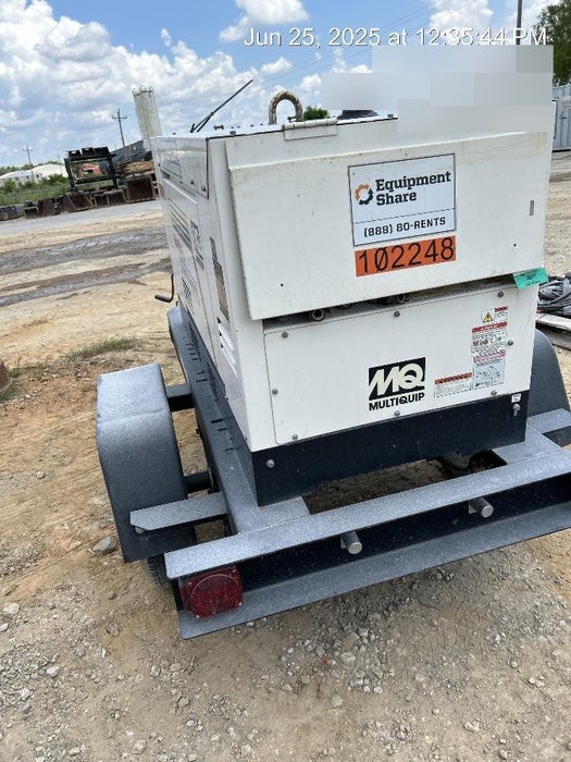 2020 Multiquip DLW400ESA4 400 amp Welder, 14kW, 120/240V, T4F Kubota, Trailer
