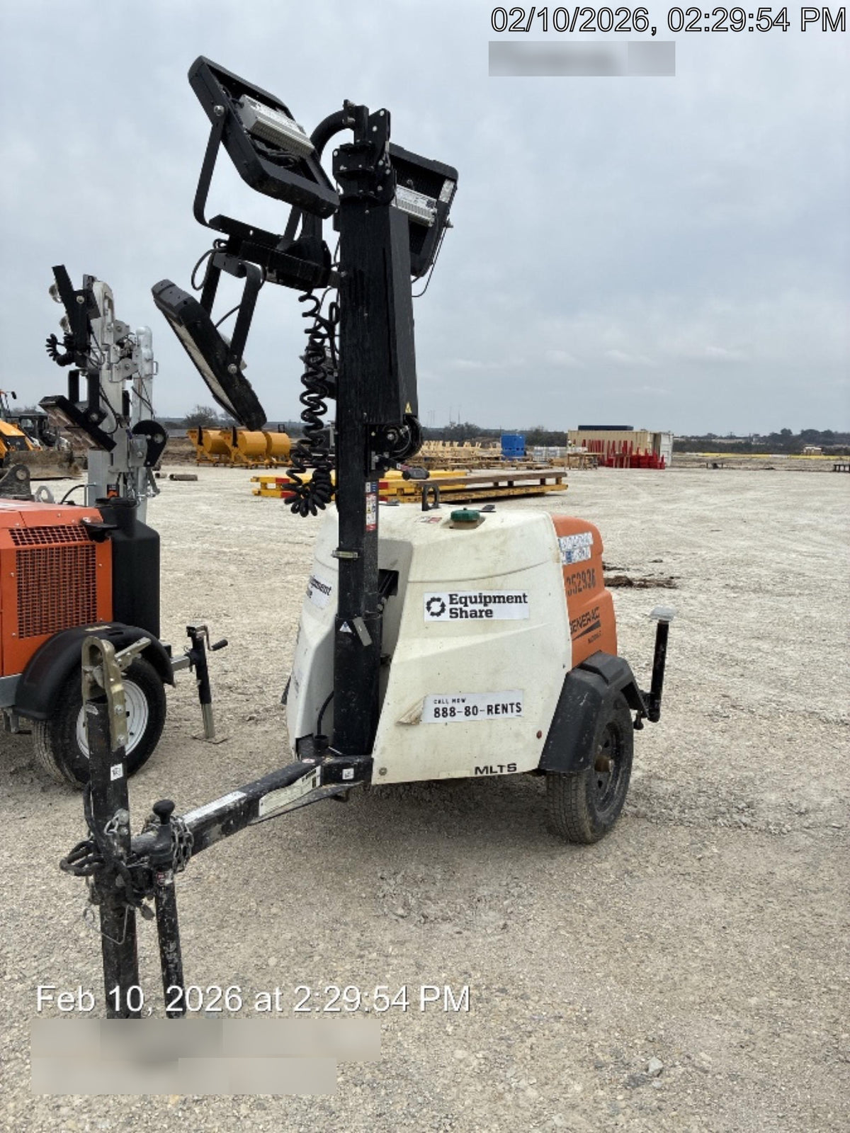 2023 Generac MLT2 Diesel, Flex Switch 120V Input, Powerzone Controller, (4) 320W LED Lights, 4kW Generator, 39.9 Gal Fuel Tank, 2" Ball, T3