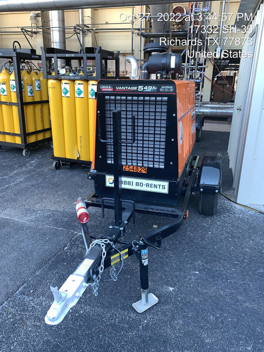 2022 Lincoln Electric Vantage 549X Crosslink Technology, Trailer Mounted, ES Decals, T3