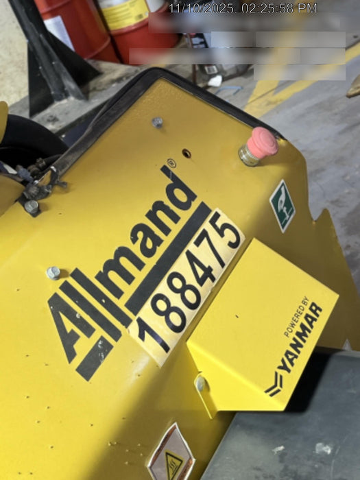 Allmand NLV3GR (4) LED Light Fixture 350W, 23' Vertical Mast, 3kW Prime, Towable, Deep Sea L401, Leveling Jacks, Yanmar T4F 5.8hp