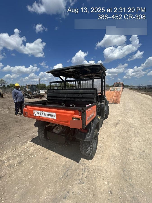 2020 Kubota RTV-X1140 4 Seat UTV, 4WD, Canopy, Standard Rental Spec