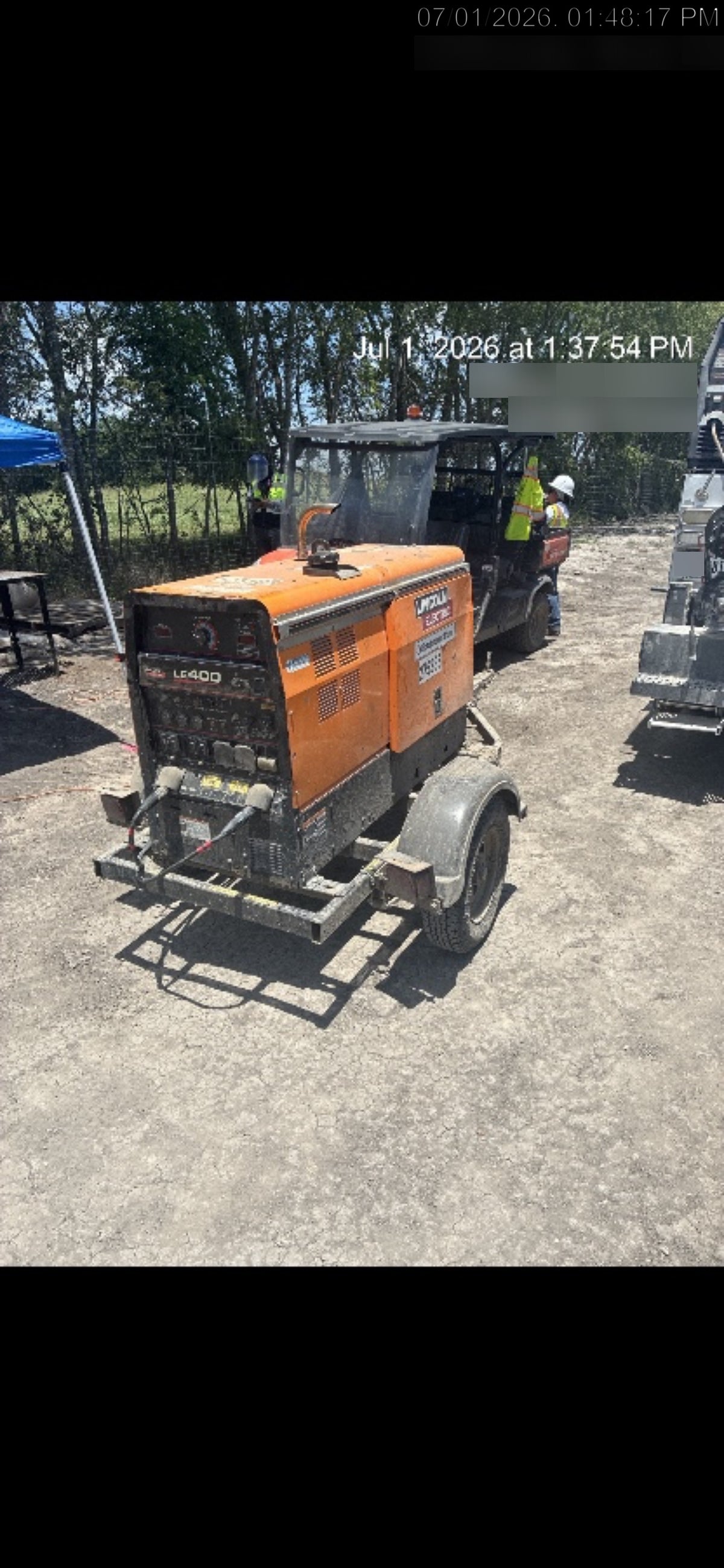 2022 Lincoln Electric LE400 Kubota V1505, Trlr, Cable Rack, Light Kit, ES Decals, T3