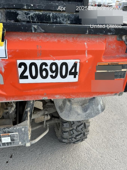 2022 Kubota RTV-X1140W-H Plastic Canopy, Windshield Acrylic Clear, LED Strobe Light, Wire Harness Kit, Back up Alarm