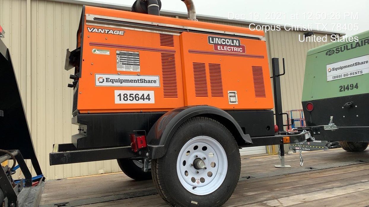 2021 Lincoln Electric Vantage 549X Ready Pak 3, ORANGE (includes trailer, cable rack, fender light kit)