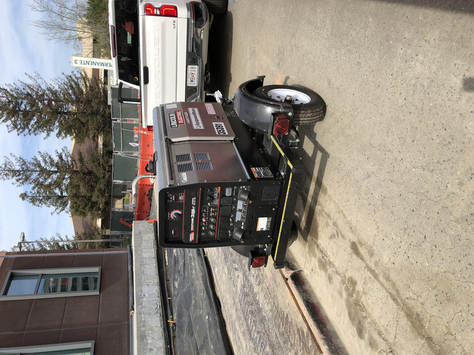 2019 Lincoln Electric Vantage 322 Welder Ready-Pak 3, Two wheel trailer, Fender and Light kit, Cable Rack