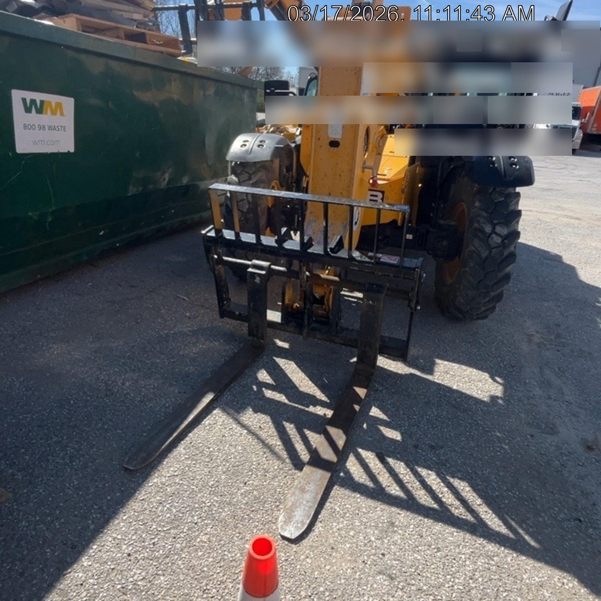 2019 JCB 506-36 Canopy, 74 HP, Foam Filled Tires, STD Worklight, Beacon, Aux Hydraulics, Lifting Eye, Back up Alarm 48" Carriage/48" Forks