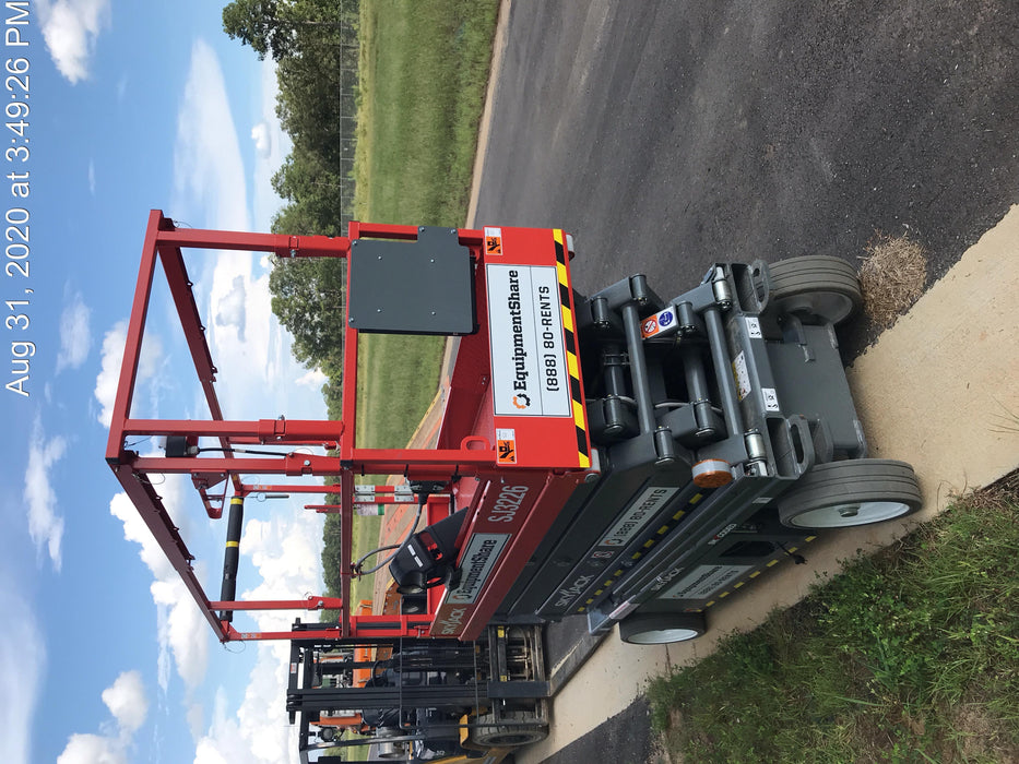 2020 Skyjack SJIII-3226 Solid NM Tires, Half height spring hinged entry gate, Dual Beacons