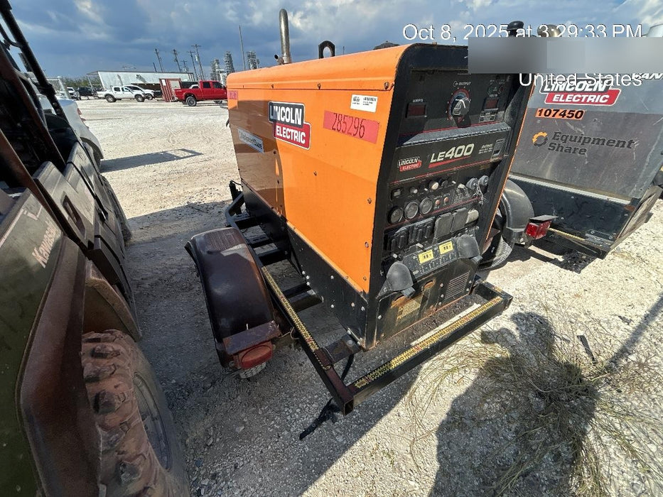2022 Lincoln Electric LE400 Kubota V1505, Trlr, Cable Rack, Light Kit, ES Decals, T3