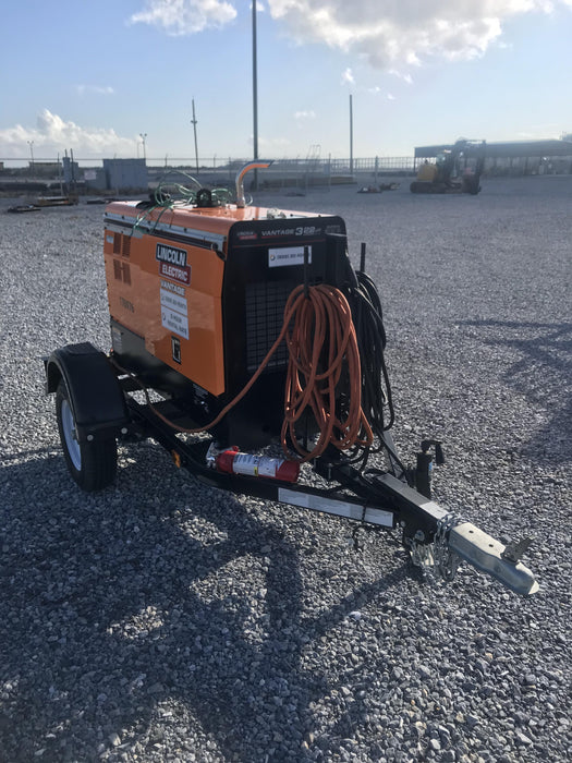 2021 Lincoln Electric Vantage 322 Vantage 322 Ready Pak 3 w/ Decals, ORANGE (includes trailer, cable rack, fender light kit) NO Telematics