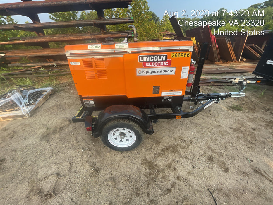 2022 Lincoln Electric LE400 Kubota V1505, Trlr, Cable Rack, Light Kit, ES Decals, T3