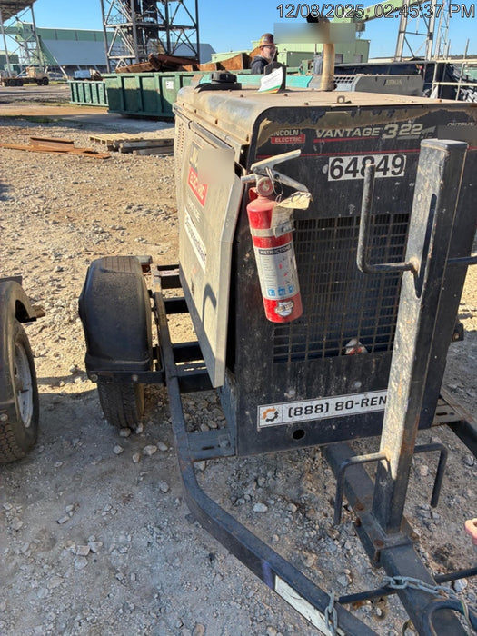 2020 Lincoln Electric Vantage 322 Welder Ready-Pak 3, w/ GPS & Decals (includes trailer, cable rack, fender light kit)