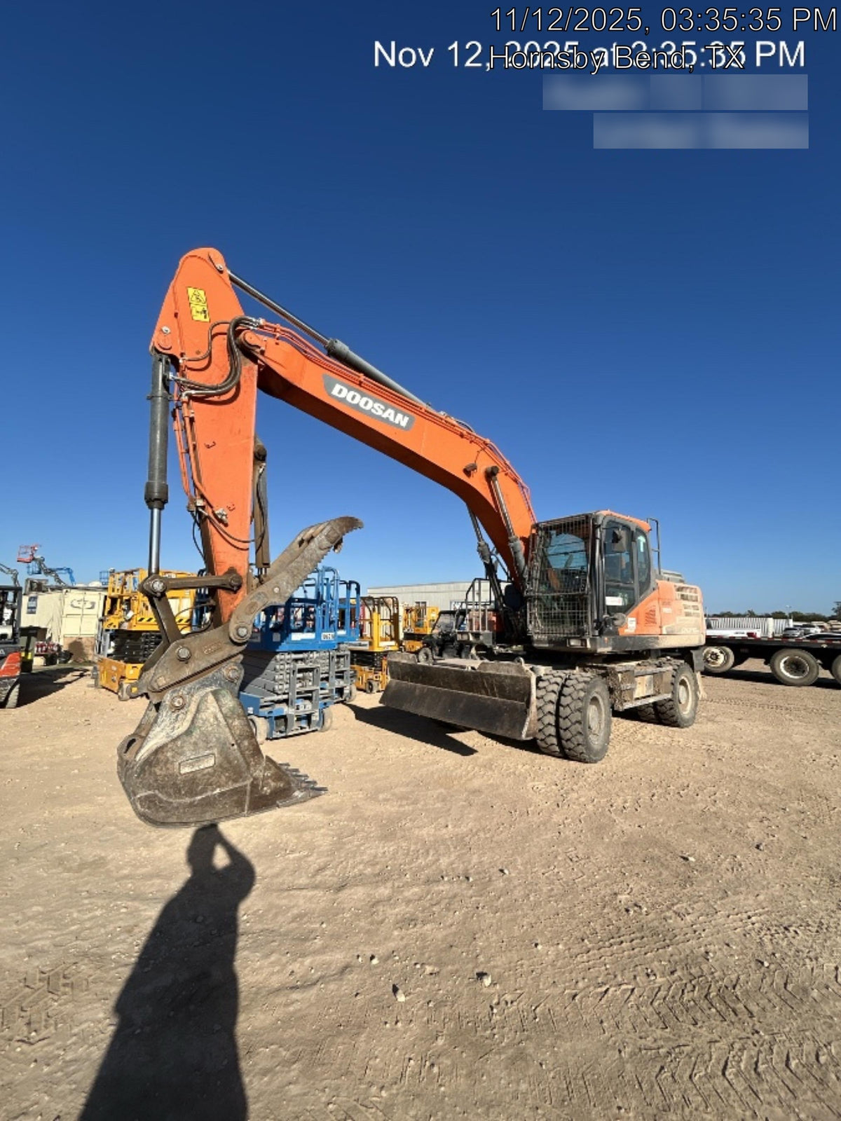 2019 Doosan DX210WE-5 Standard Wheeled Excavator, Hydraulic Quick Coupler